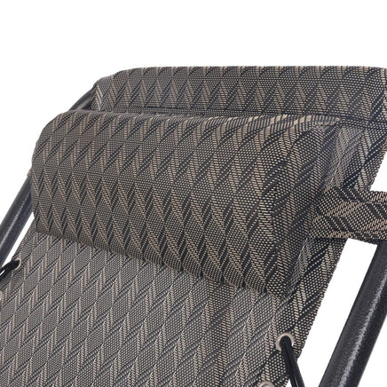 Gardeon Outdoor Portable Recliner - Grey Camping Kings Warehouse 