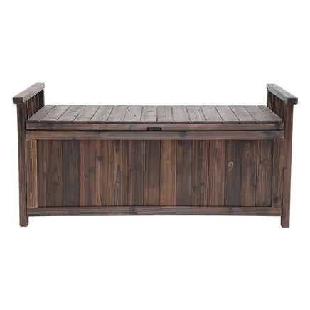 Gardeon Outdoor Storage Box Wooden Garden Bench Chest Toy Tool Sheds Furniture Garden Supplies Kings Warehouse 