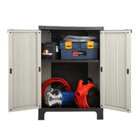 Gardeon Outdoor Storage Cabinet Lockable Cupboard Garage 92cm Giantz Kings Warehouse 