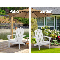 Gardeon Outdoor Sun Lounge Beach Chairs Table Setting Wooden Adirondack Patio Chair Outdoor Kings Warehouse 