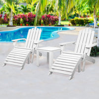 Gardeon Outdoor Sun Lounge Beach Chairs Table Setting Wooden Adirondack Patio Chair Outdoor Kings Warehouse 