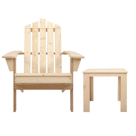 Gardeon Outdoor Sun Lounge Beach Chairs Table Setting Wooden Adirondack Patio Natural Wood Chair Outdoor Kings Warehouse 