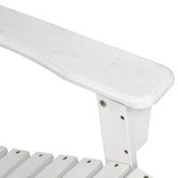 Gardeon Outdoor Sun Lounge Beach Chairs Table Setting Wooden Adirondack Patio - White Outdoor Kings Warehouse 