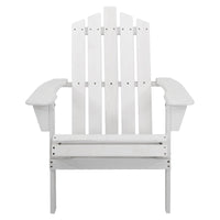 Gardeon Outdoor Sun Lounge Beach Chairs Table Setting Wooden Adirondack Patio - White Outdoor Kings Warehouse 