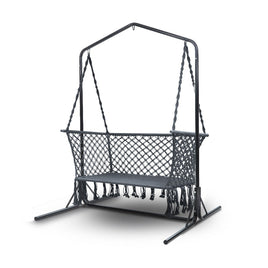 Gardeon Outdoor Swing Hammock Chair with Stand Frame 2 Seater Bench Furniture Gardeon Kings Warehouse