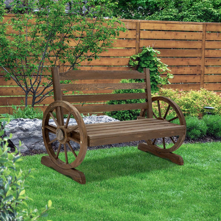 Gardeon Park Bench Wooden Wagon Chair Outdoor Garden Backyard Lounge Furniture Outdoor Kings Warehouse 