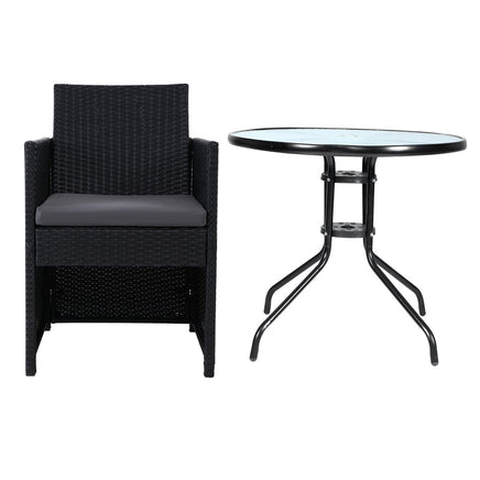 Gardeon Patio Furniture Dining Chairs Table Patio Setting Bistro Set Wicker Tea Coffee Cafe Bar Set Outdoor Furniture Kings Warehouse 