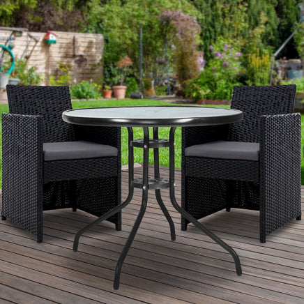 Gardeon Patio Furniture Dining Chairs Table Patio Setting Bistro Set Wicker Tea Coffee Cafe Bar Set Outdoor Furniture Kings Warehouse 