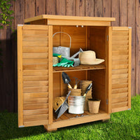 Gardeon Portable Wooden Garden Storage Cabinet Kings Warehouse 