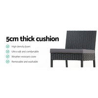 Gardeon Set of 4 Outdoor Bar Stools Dining Chairs Wicker Furniture Outdoor Furniture Kings Warehouse 