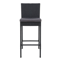 Gardeon Set of 4 Outdoor Bar Stools Dining Chairs Wicker Furniture Outdoor Furniture Kings Warehouse 