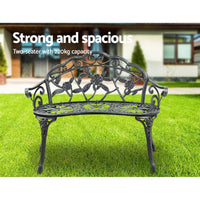 Gardeon Victorian Garden Bench - Green Outdoor Kings Warehouse 