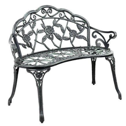 Gardeon Victorian Garden Bench - Green Outdoor Kings Warehouse 