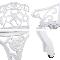 Gardeon Victorian Garden Bench – White Outdoor Kings Warehouse 