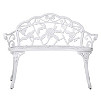Gardeon Victorian Garden Bench – White Outdoor Kings Warehouse 