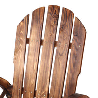 Gardeon Wagon Wheels Rocking Chair - Brown Gardeon Kings Warehouse 