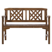 Gardeon Wooden Garden Bench 2 Seat Patio Furniture Timber Outdoor Lounge Chair Natural Outdoor Kings Warehouse 