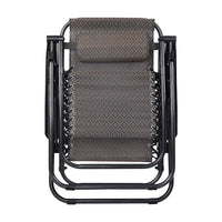 Gardeon Zero Gravity Recliner Chairs Outdoor Sun Lounge Beach Chair Camping - Beige Camping Kings Warehouse 