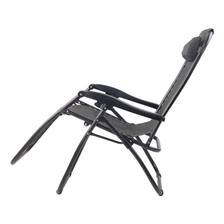 Gardeon Zero Gravity Recliner Chairs Outdoor Sun Lounge Beach Chair Camping - Beige Camping Kings Warehouse 