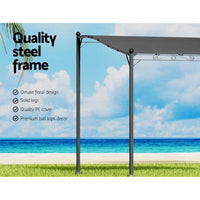 Gazebo 3m Party Marquee Outdoor Wedding Tent Iron Art Canopy Patio Kings Warehouse 