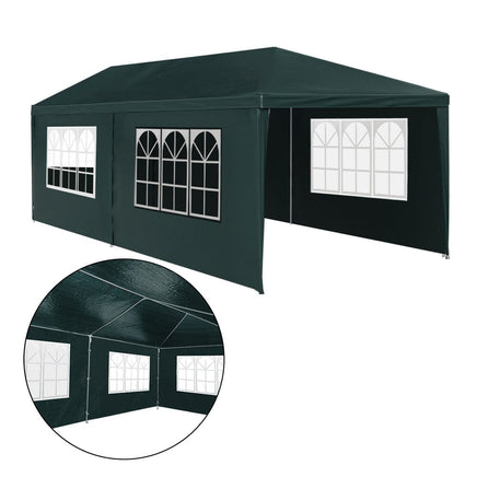 Gazebo 3x6 Outdoor Marquee Gazebos Wedding Party Camping Tent 4 Wall Panels Kings Warehouse 