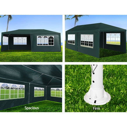 Gazebo 3x6 Outdoor Marquee Gazebos Wedding Party Camping Tent 4 Wall Panels Kings Warehouse 