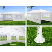 Gazebo 3x6 Outdoor Marquee Side Wall Party Wedding Tent Camping White Kings Warehouse 
