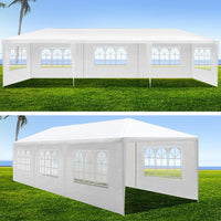 Gazebo 3x9 Outdoor Marquee Gazebos Wedding Party Camping Tent 8 Wall Panels KingsWarehouse 