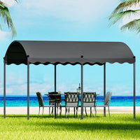 Gazebo 4x3m Party Marquee Outdoor Wedding Event Tent Iron Art Tent Grey Kings Warehouse 