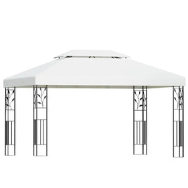 Gazebo 4x3m Party Marquee Outdoor Wedding Event Tent Iron Art White Kings Warehouse 