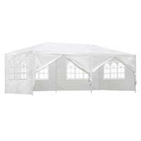 Gazebo Outdoor Marquee Wedding Gazebos Party Tent Camping White 3x6m Kings Warehouse 
