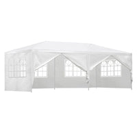 Gazebo Outdoor Marquee Wedding Gazebos Party Tent Camping White 3x6m