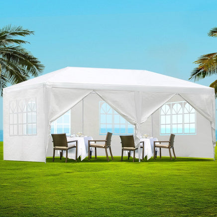Gazebo Outdoor Marquee Wedding Gazebos Party Tent Camping White 3x6m Kings Warehouse 