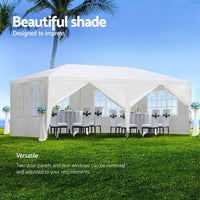 Gazebo Outdoor Marquee Wedding Gazebos Party Tent Camping White 3x6m Kings Warehouse 