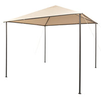 Gazebo Pavilion Tent Canopy 3x3 m Steel Beige Kings Warehouse 