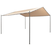 Gazebo Pavilion Tent Canopy 4x4 m Steel Beige Kings Warehouse 