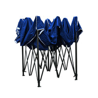 Gazebo Pop Up Marquee 3x3m Folding Wedding Tent Gazebos Shade Blue Kings Warehouse 