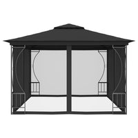 Gazebo with Curtains 300x400x265 cm Anthracite Kings Warehouse 