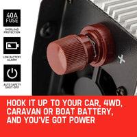 GENPOWER Pure Sine Wave 1500W/3000W 12V/240V Power Inverter Caravan Boat CarPlug Kings Warehouse 