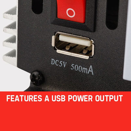 GENPOWER Pure Sine Wave 1500W/3000W 12V/240V Power Inverter Caravan Boat CarPlug Kings Warehouse 