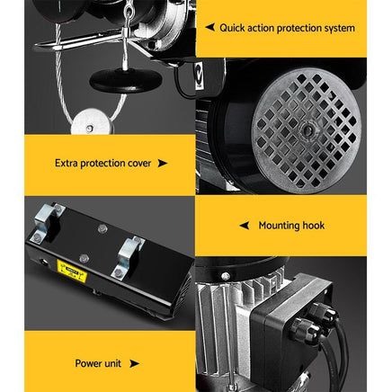 Giantz 1300w Electric Hoist winch Tools Kings Warehouse 