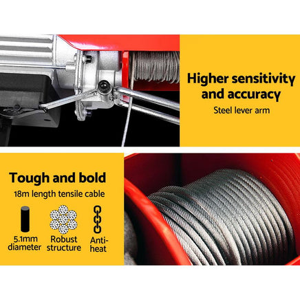 Giantz 1300w Electric Hoist winch Tools Kings Warehouse 