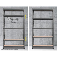 Giantz 2x1.5M Steel Warehouse Racking Rack Shelving Storage Garage Shelves Shelf Giantz Kings Warehouse 