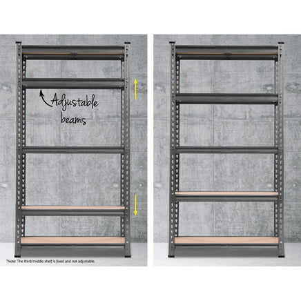 Giantz 2x1.5M Steel Warehouse Racking Rack Shelving Storage Garage Shelves Shelf Giantz Kings Warehouse 