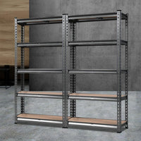 Giantz 2x1.5M Steel Warehouse Racking Rack Shelving Storage Garage Shelves Shelf Giantz Kings Warehouse 