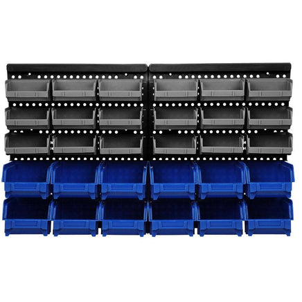 Giantz 30 Bin Wall Mounted Rack Storage Organiser Kings Warehouse 