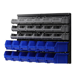 Giantz 30 Bin Wall Mounted Rack Storage Organiser Kings Warehouse 