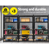 Giantz 3X1.8M Warehouse Shelving Garage Storage Racking Steel Metal Shelves Kings Warehouse 