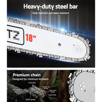 GIANTZ 45CC Petrol Commercial Chainsaw Chain Saw Bar E-Start Pruning Kings Warehouse 