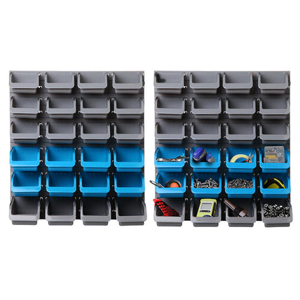 Giantz 48 Bin Wall Mounted Rack Storage Organiser Home & Garden > Storage Kings Warehouse 